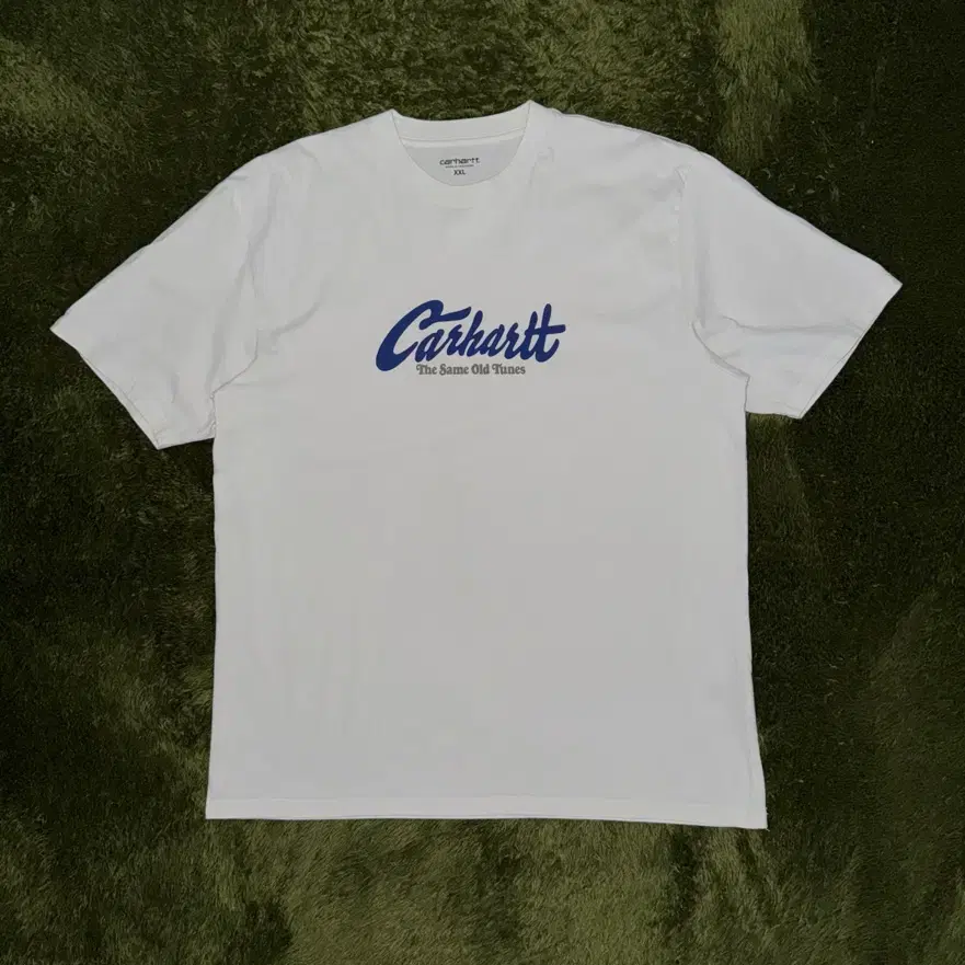 [XXL] 칼하트 WIP 올드 튠즈 그래픽 루즈 핏 티셔츠 화이트