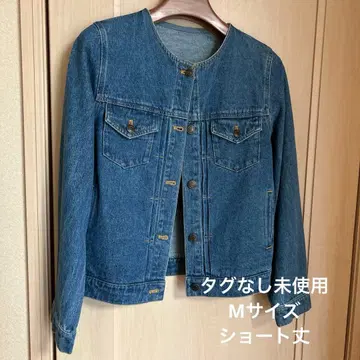 여성용 데님 자켓 숏 기장 택 없음 미사용