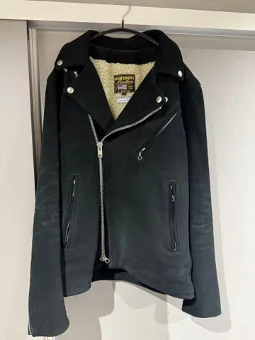 vanson 론 헤르만 더블 라이더 자켓 38 블랙