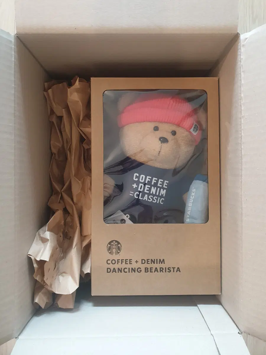 스타벅스 워시드 블루 댄싱 베어리스타 인형 딥 판매합니다