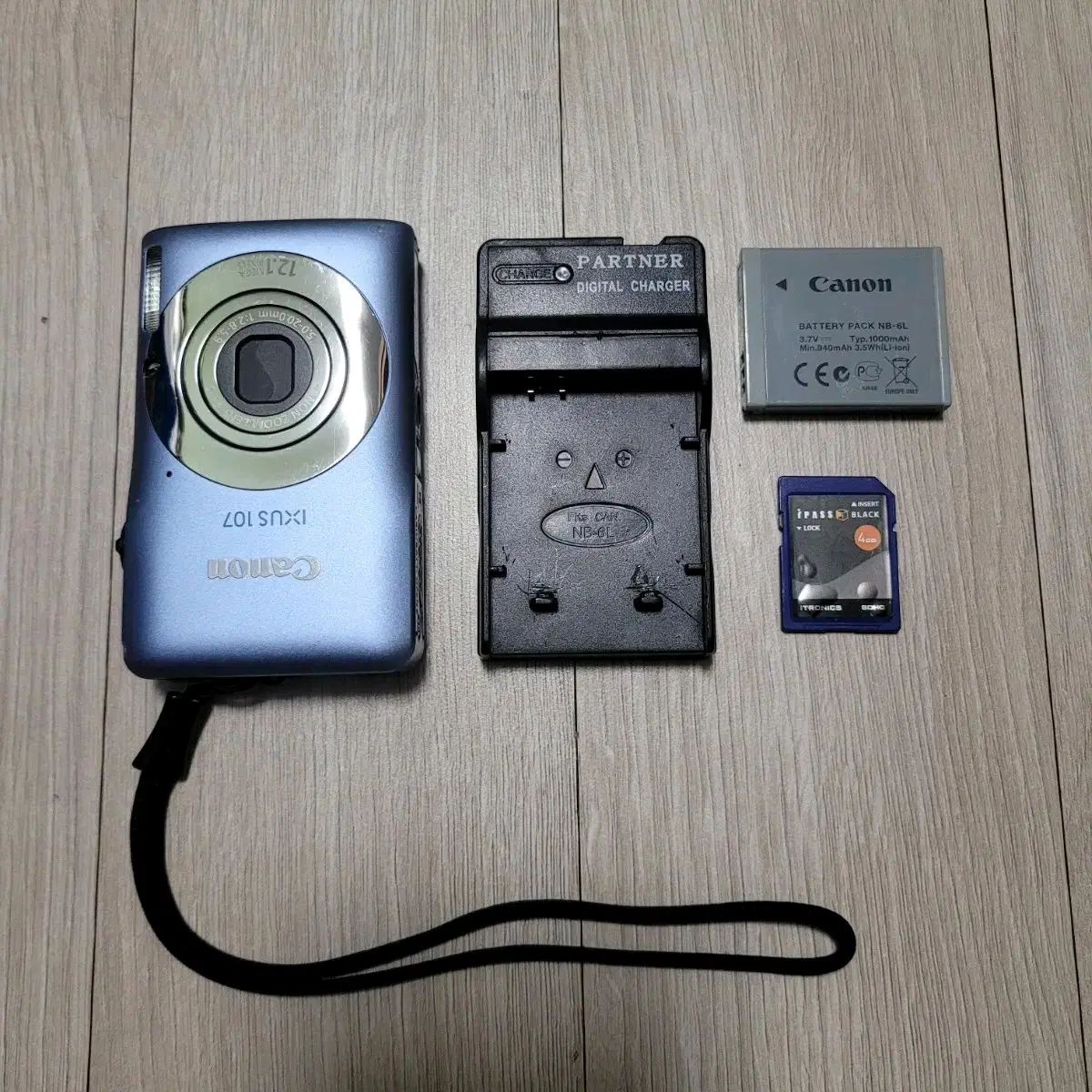 캐논 IXUS 107 블루 디지털 카메라