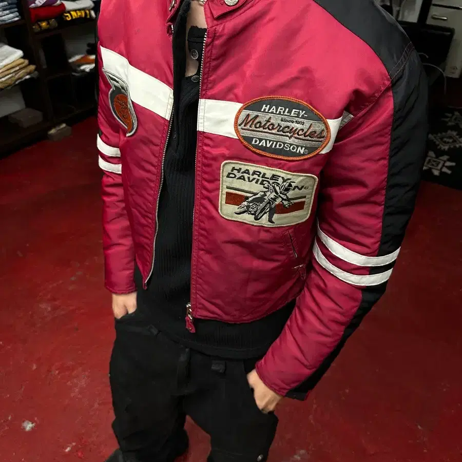 Harley-davidson racing bomber jacket