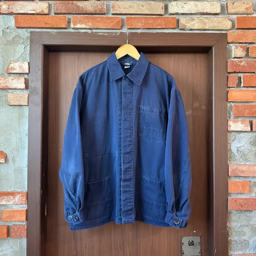 70s 빈티지 독일 블루 워크즈켓 XL