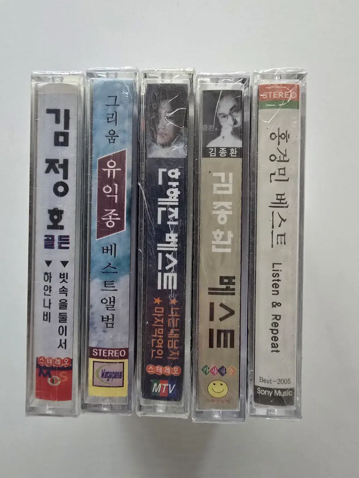 84 미개봉 김정호, 유익종, 한혜진, 김종환, 홍경민 카세트테이프 총 5개 일괄판매
