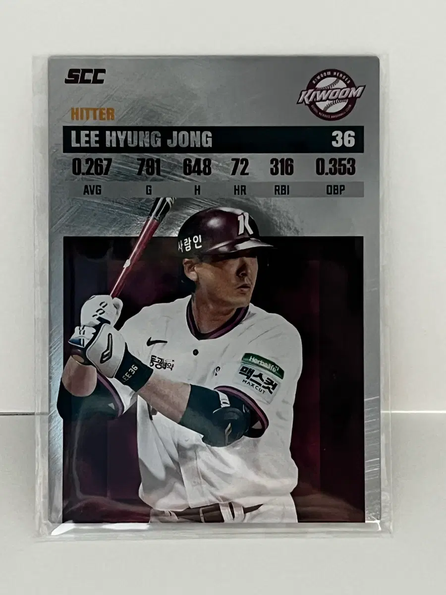 2026 KBO 플러스 카드 키움 히어로즈 이형종 레코드