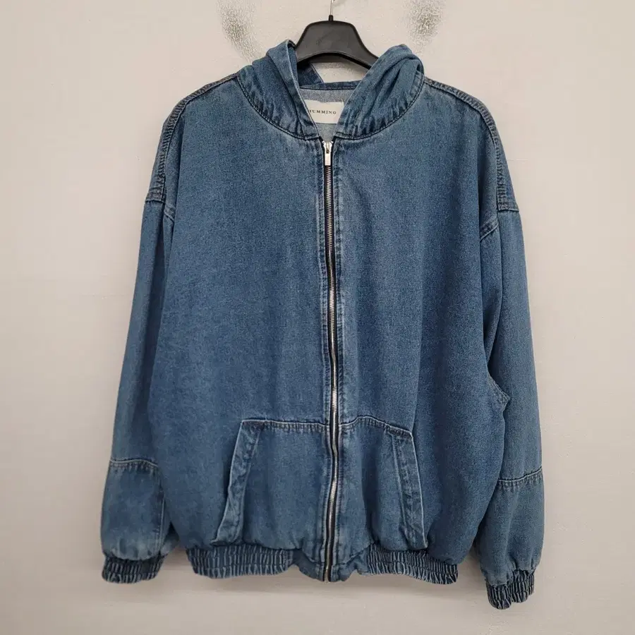 [115/3XL] HUMMING 후드 데님 자켓 청자켓