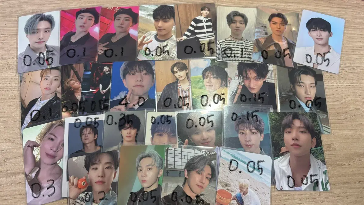 세븐틴 포토카드 일괄