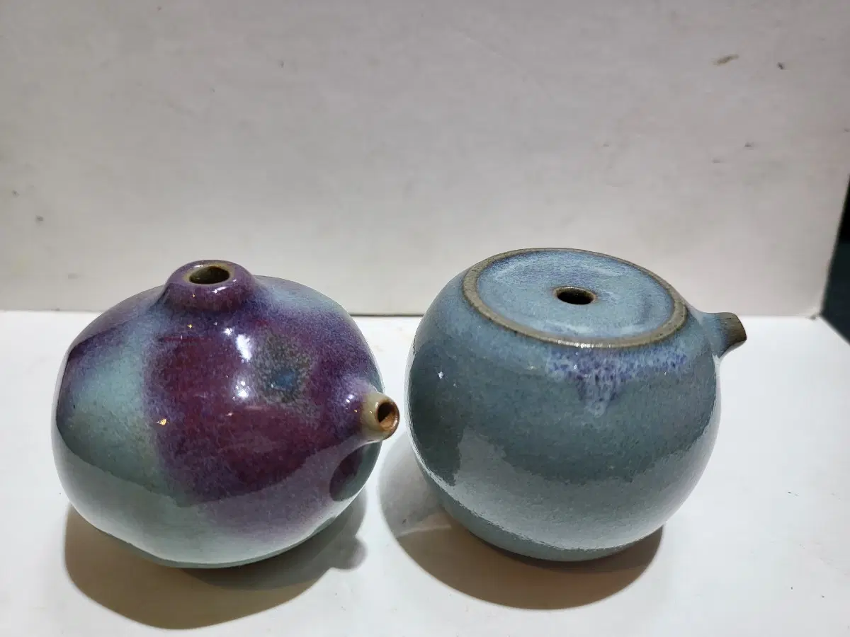 균요 연적 두점