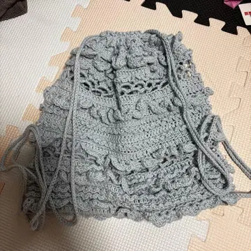 핸드메이드 크로셰 뜨개질 냅색