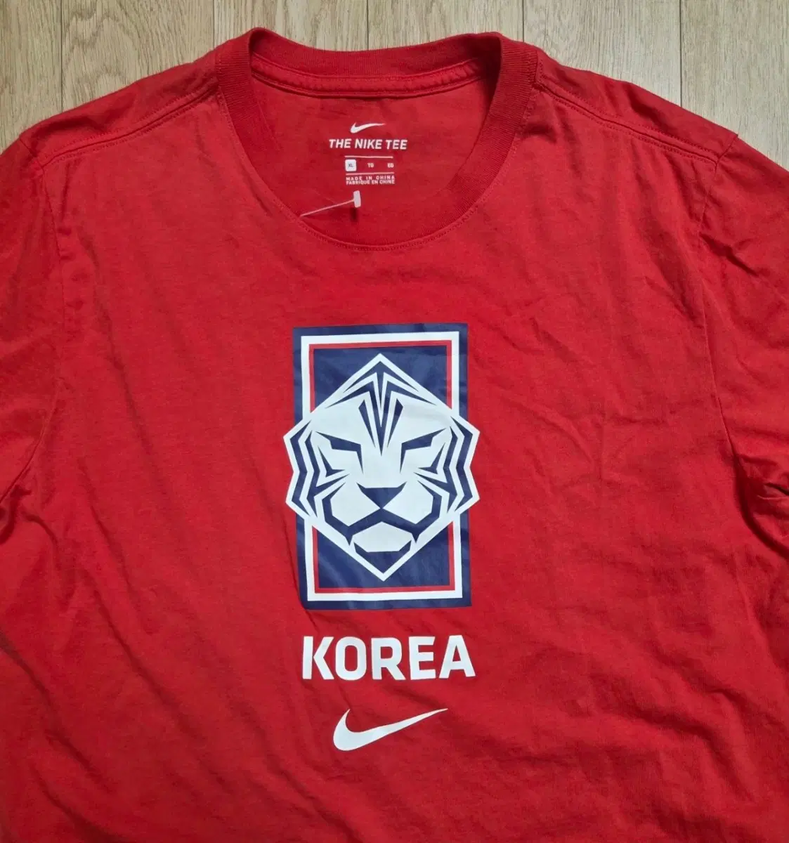 미사용 나이키 한국 축구 국가대표팀 반팔티 XL 사이즈 (105) (줄자사진 참고)
