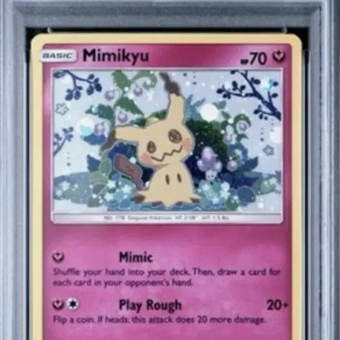 2019 포켓몬 카드 미미큐 홀로 PSA 9