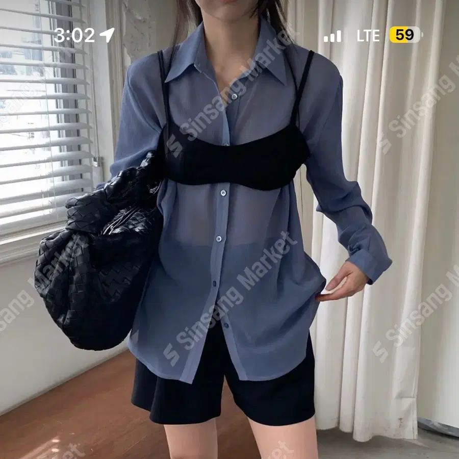 핸더 요루 블라우스 여름 셔츠