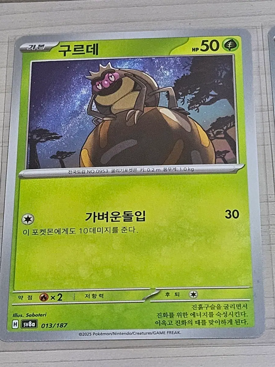 [최저가] 포켓몬 카드 구르데 SV8a 013/187