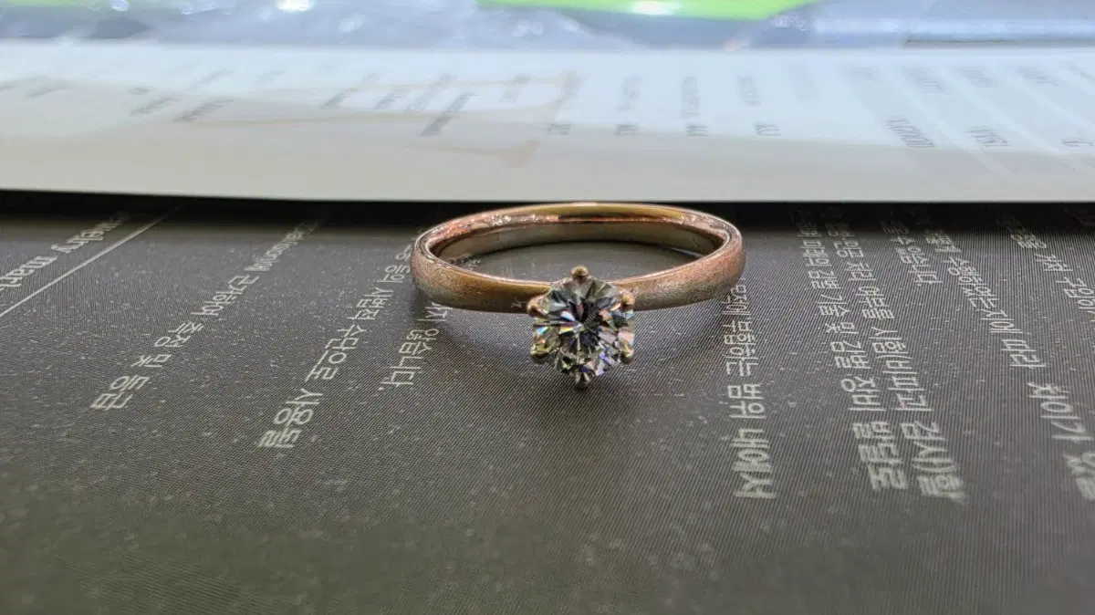 0.39ct 천연우신감정서 다이아반지