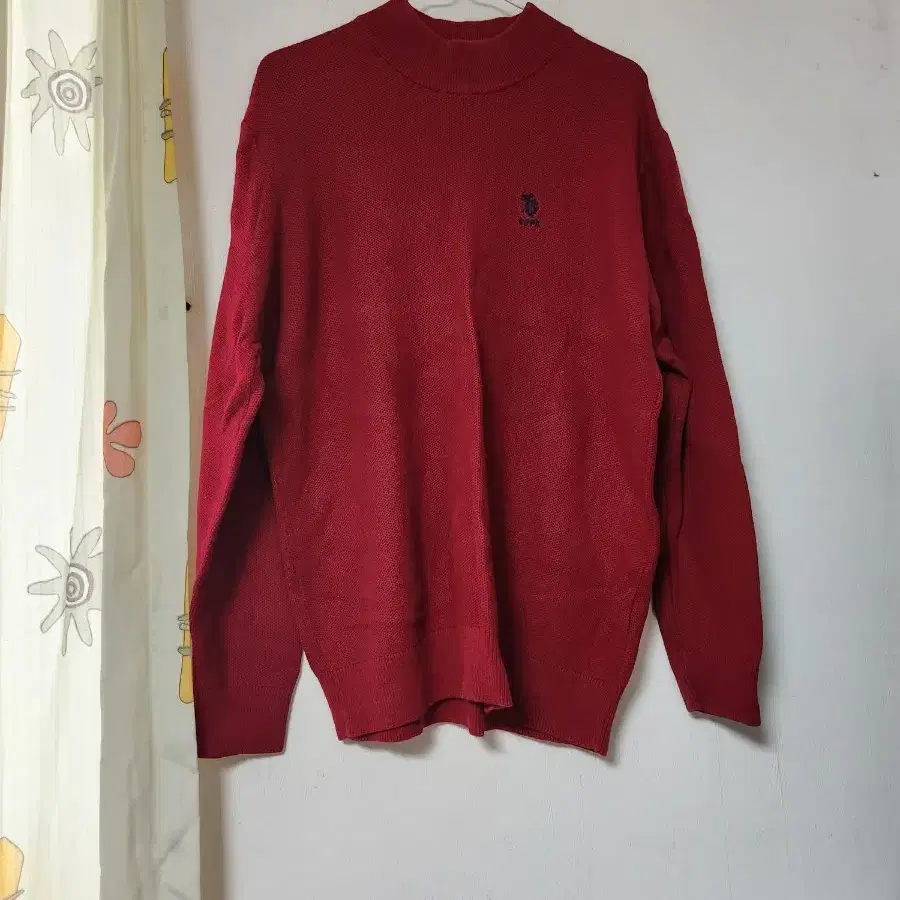 USPA 남성 스웨터 버건디 105