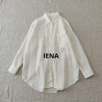 [ 미사용 새상품 ] IENA 린넨 와이드 사이즈 블라우스 38