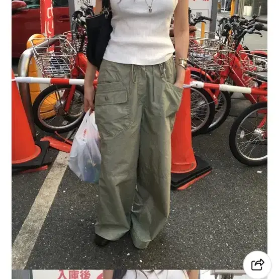브리드 콜드 카고팬츠 카키
