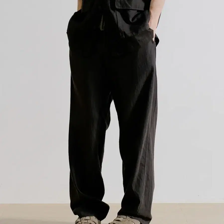 유니온블루 LINEN EASY PANTS [MUD BROWN] m