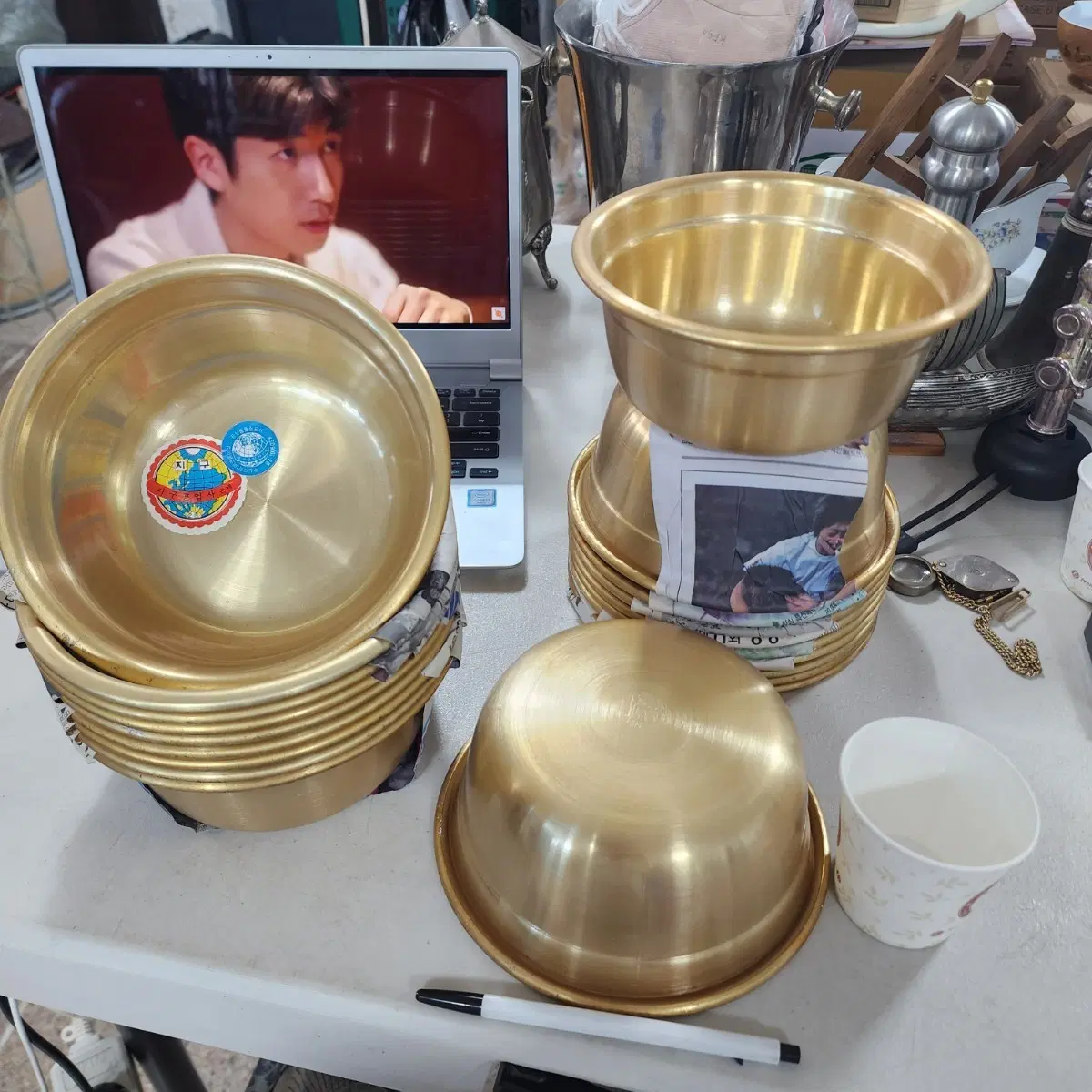 오래된 빈티지3개10000원 알루미늄 재질의 양은 양푼(양푼이) 지름17.7cm 높이7.5cm3개에10000원 여러개 주문가능 합니다