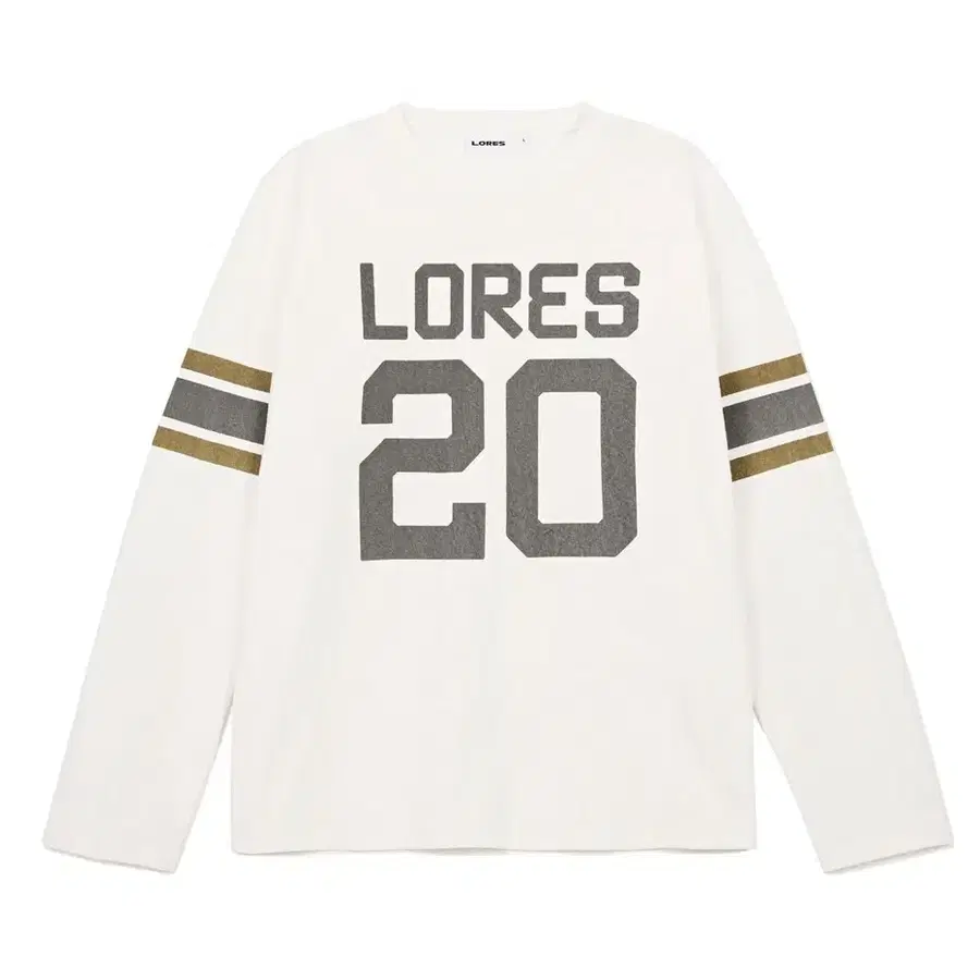 로어즈 (LORES) 20 럭비 롱슬리브 티셔츠 화이트 M