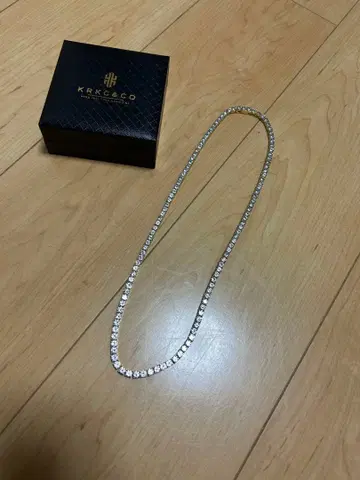 KRKC&CO 테니스 목걸이 골드 컬러 60cm 5mm