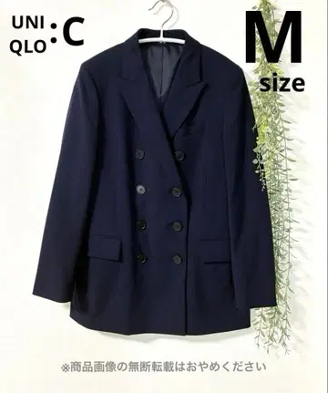 UNIQLO C 더블 테일러드 자켓 네이비 2025 모델 M