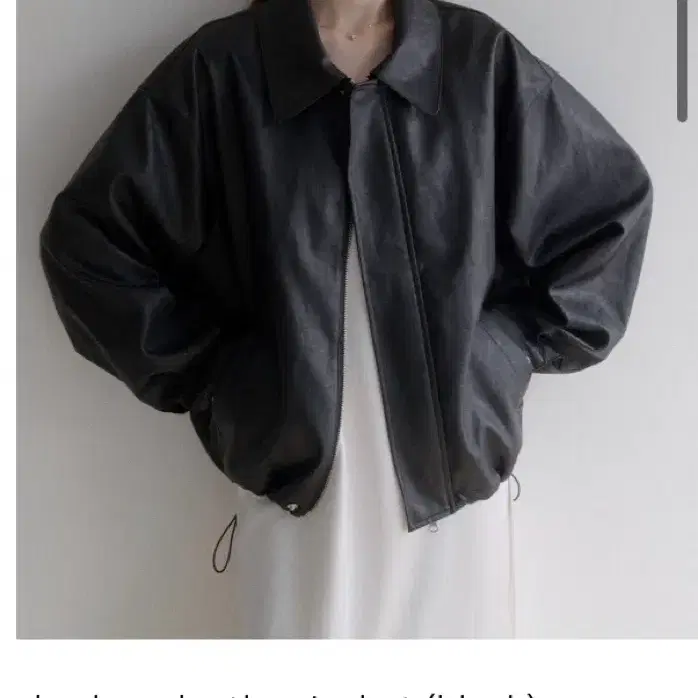 르나브 가죽자켓 les kara leather jacket black