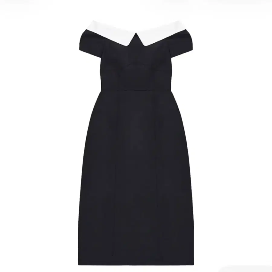 플레따 오프숄더 드레스 블랙