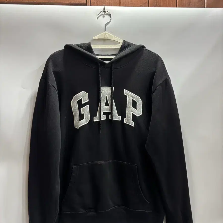 XS/90] 갭(GAP) 로고 빅아플리케 후드 티셔츠 1.5