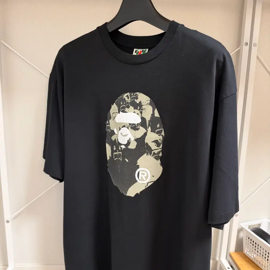 베이프 BAPE 빅 에이프헤드 그래픽 반팔 티셔츠 2XL 블랙 정품