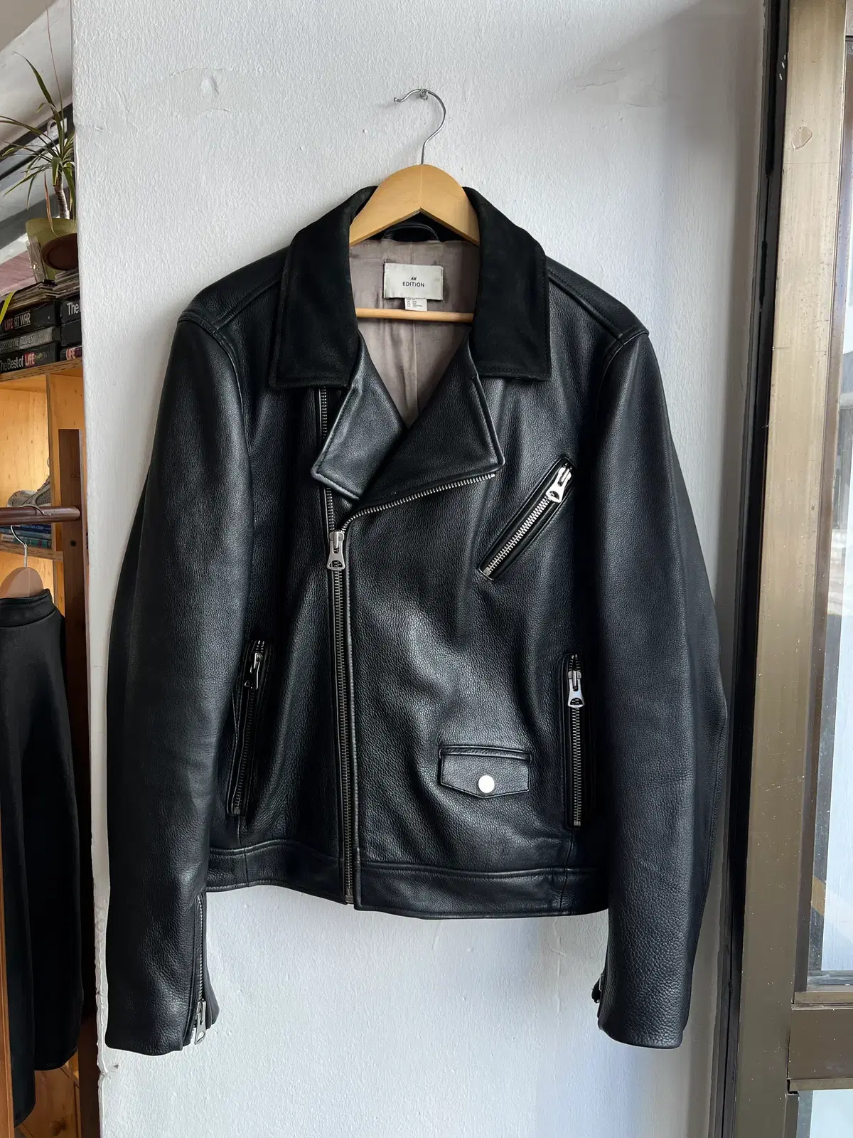 [44] H&M Edition 소가죽 라이더 가죽자켓