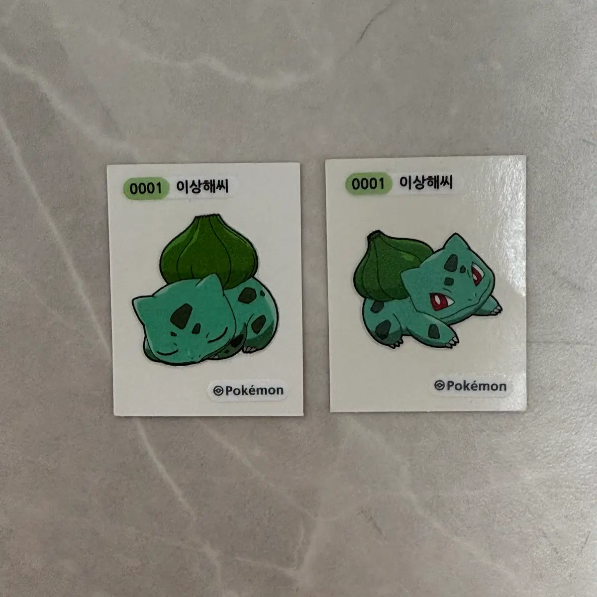 포켓몬 포켓몬스터 0001 이상해씨 띠부씰 일괄 양도