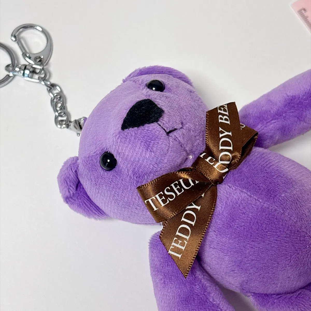 테디베어뮤지엄 곰돌이 인형 테디베어 키링 보라색 퍼플