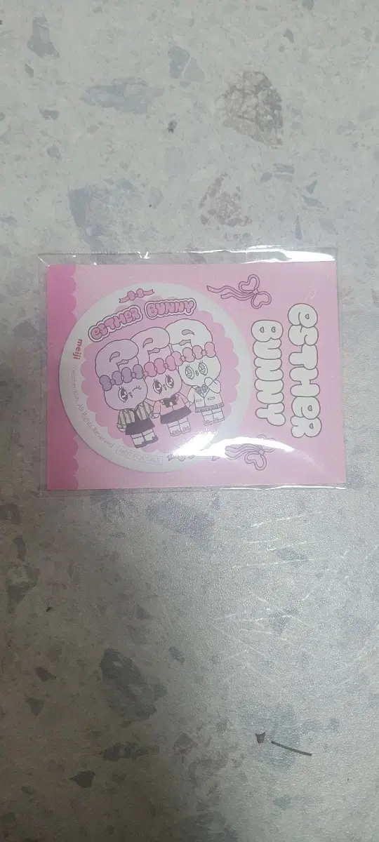 일본 메이지 제과 에스더버니 캔 뱃지