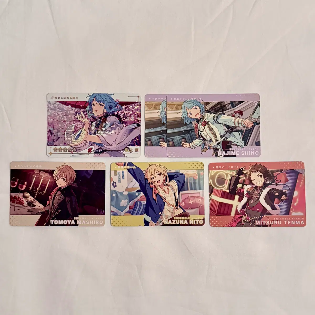 앙스타 카드다스 vol.1 시노 하지메 마시로 토모야 니토 나즈나 텐마 미츠루 라빗츠 앙상블스타즈 가챠 포토카드