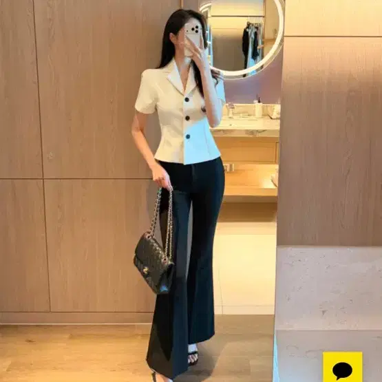 블랑드문 반팔 재킷 에소프 화이트 자켓