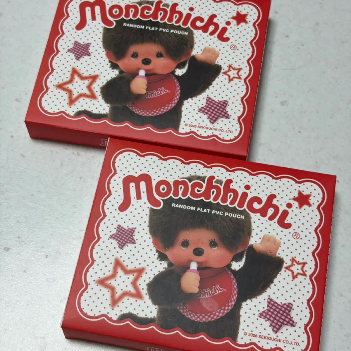 몬치치 미니 플랫 PVC 파우치