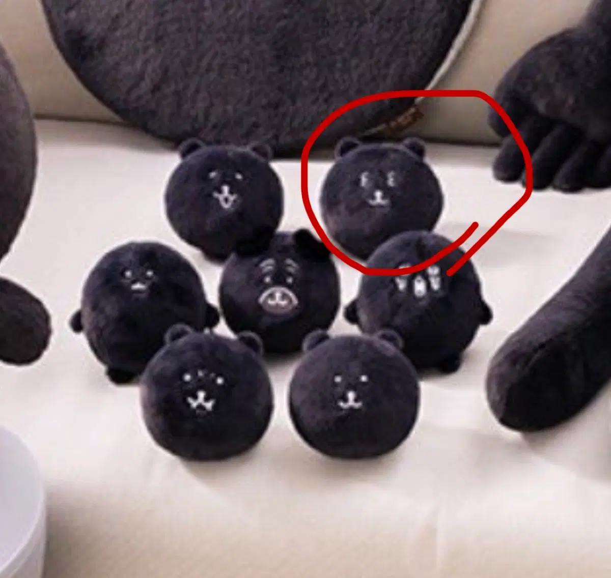 농담곰 블랙 쿠지 하위상 E상 키링
