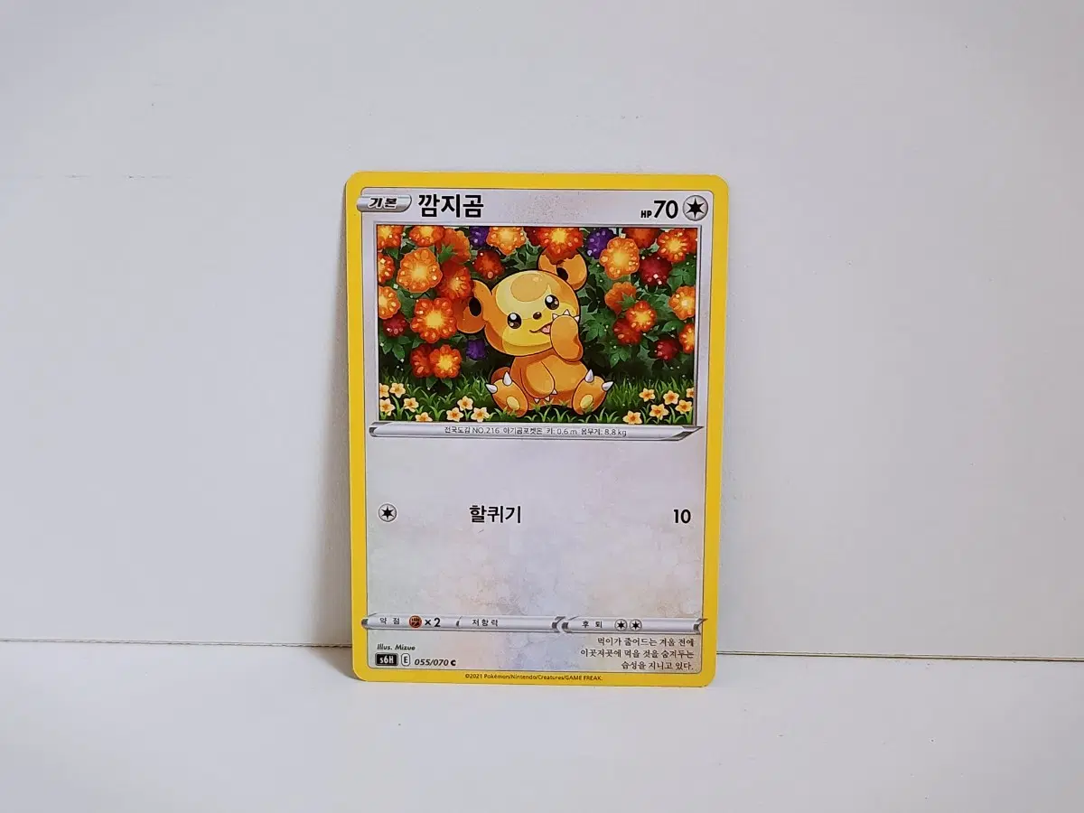 포켓몬스터 깜지곰 일반 카드 s6H 055/070 C
