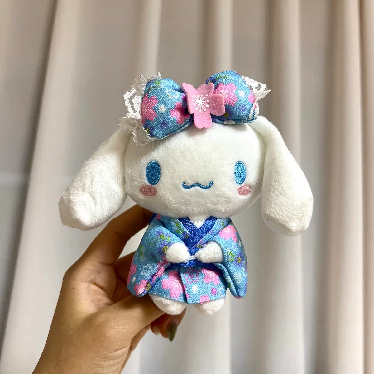 산리오 시나모롤 한정판 유카타 마스코트 키링 인형 누이