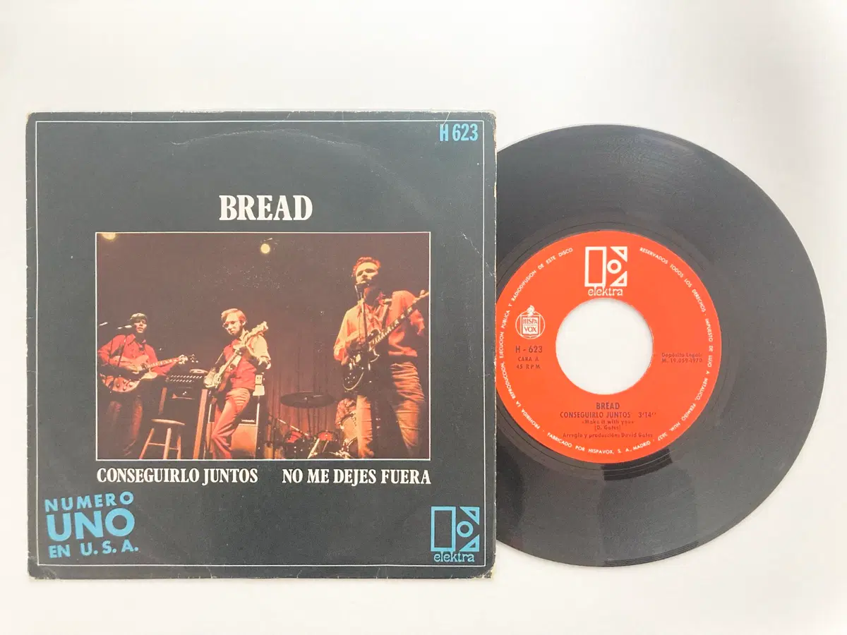 바이닐 Bread 스페인 초판 7인치 Make It With You