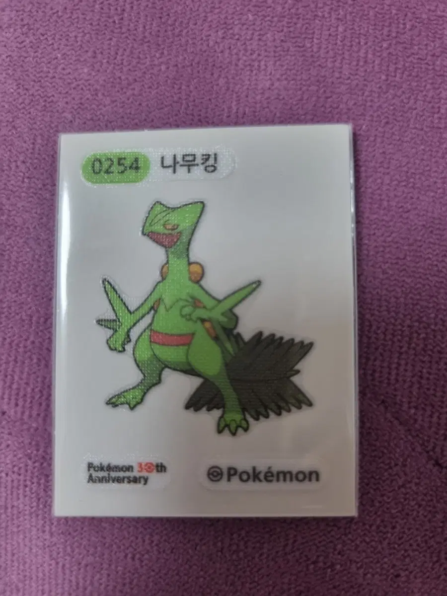 포켓몬 나무킹 스티커 30주년 기념 띠부씰