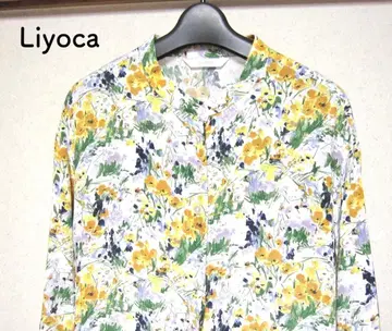 Liyoca 꽃무늬 롱 원피스 긴팔