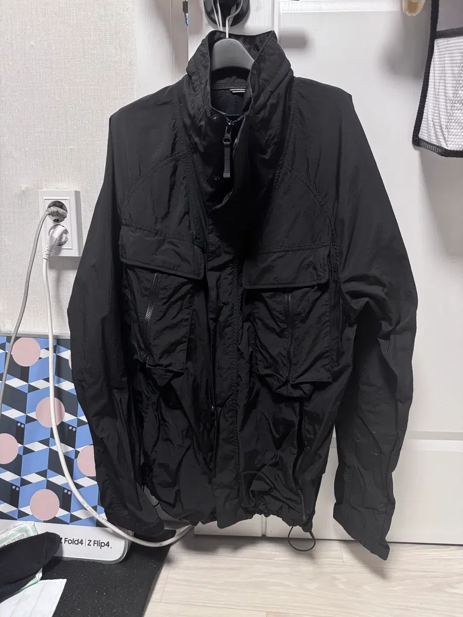 코오롱 바람막이 블랙 105 size