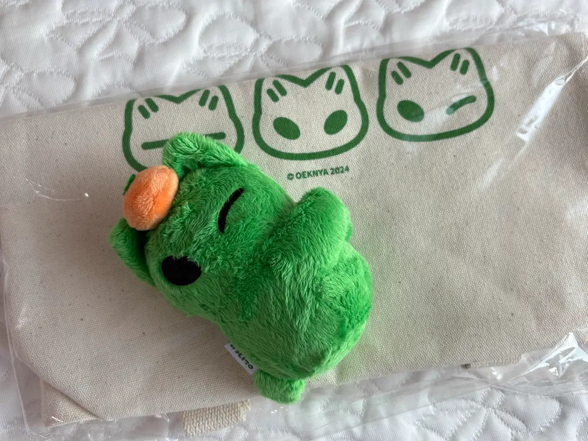 왹냐 키링 인형 에코백