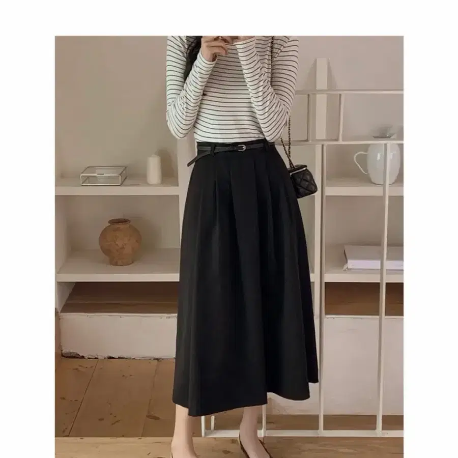 베니토 뮤리엘 플레어 스커트 s