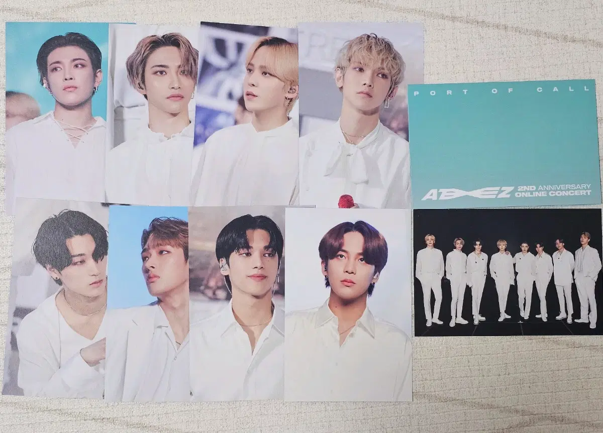 에이티즈 2주년 온라인콘서트 포트오브콜 엽서세트