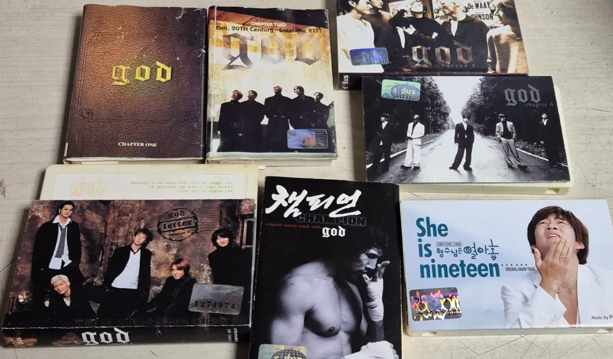 god 앨범 CD 세트 1~5집 챔피온.형수님은 열아홉 7종 일괄판매