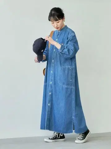 한정판 전개 Lee 별주 FLARE MAXI ONEPIECE 데님 원피스