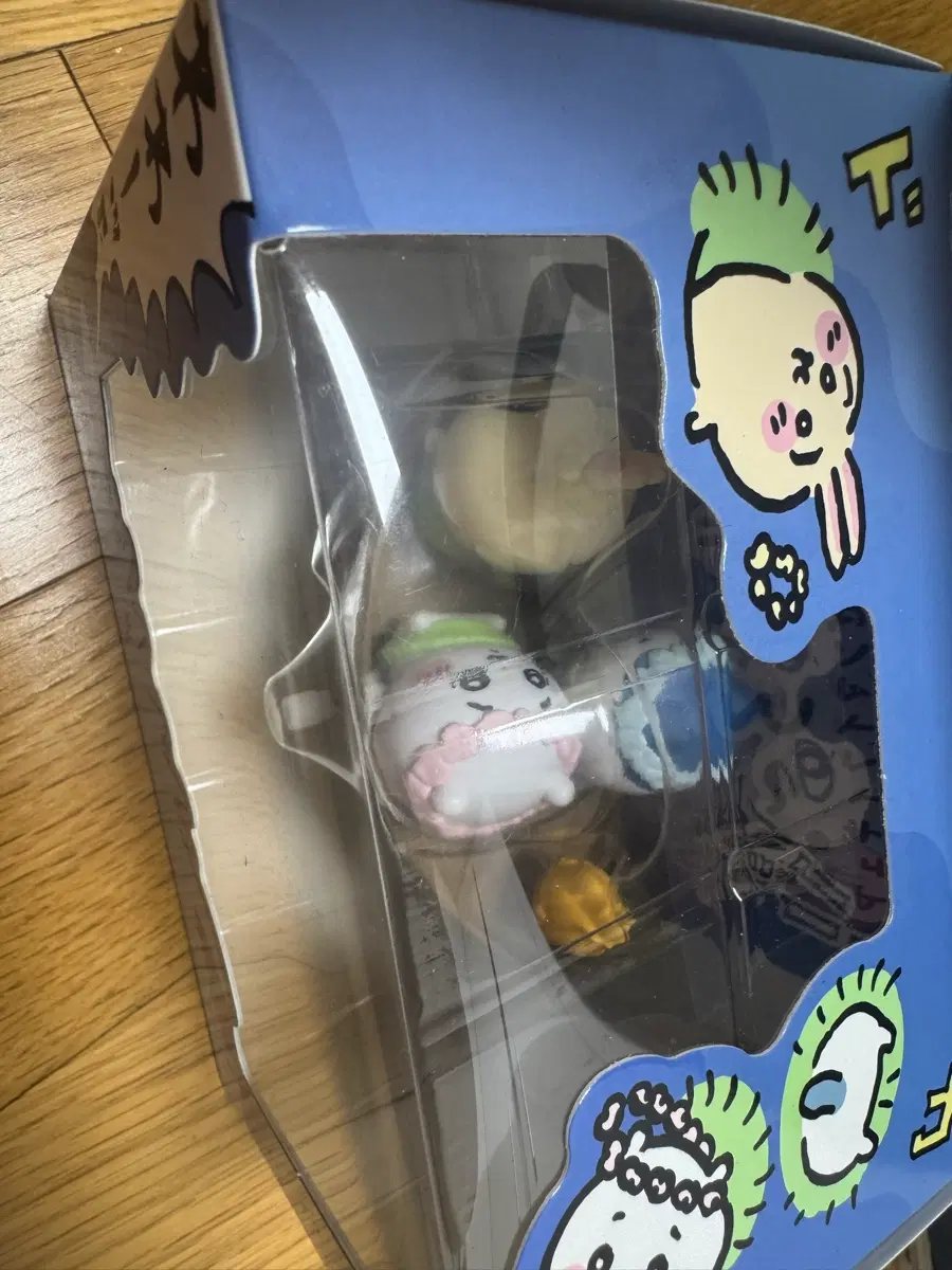 먼작귀 치이카와 인어섬 태엽 피규어 배 피규어